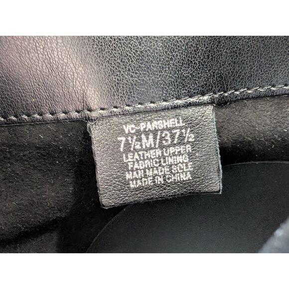 Vince Camuto Riding Boots Black Leather Gold Studded Parshell Women's Size 7.5 - Picture 9 of 9